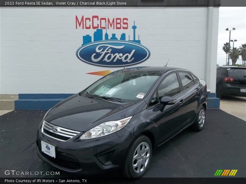Violet Gray / Charcoal Black/Light Stone 2013 Ford Fiesta SE Sedan