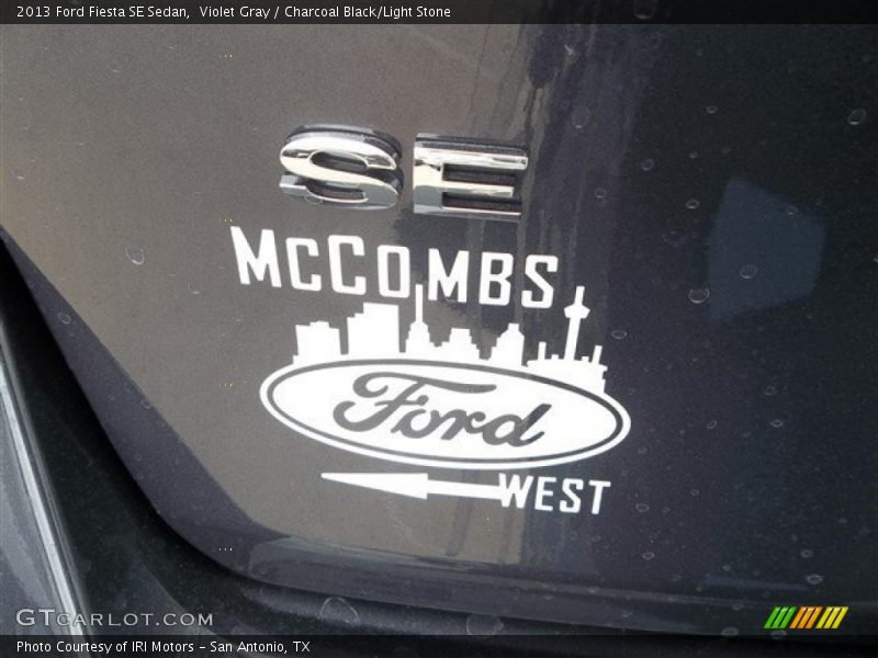 Violet Gray / Charcoal Black/Light Stone 2013 Ford Fiesta SE Sedan