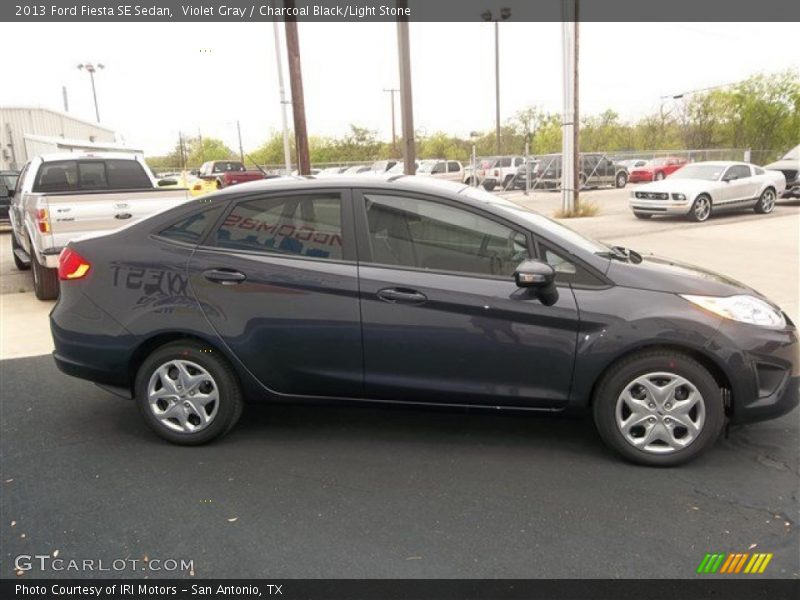 Violet Gray / Charcoal Black/Light Stone 2013 Ford Fiesta SE Sedan