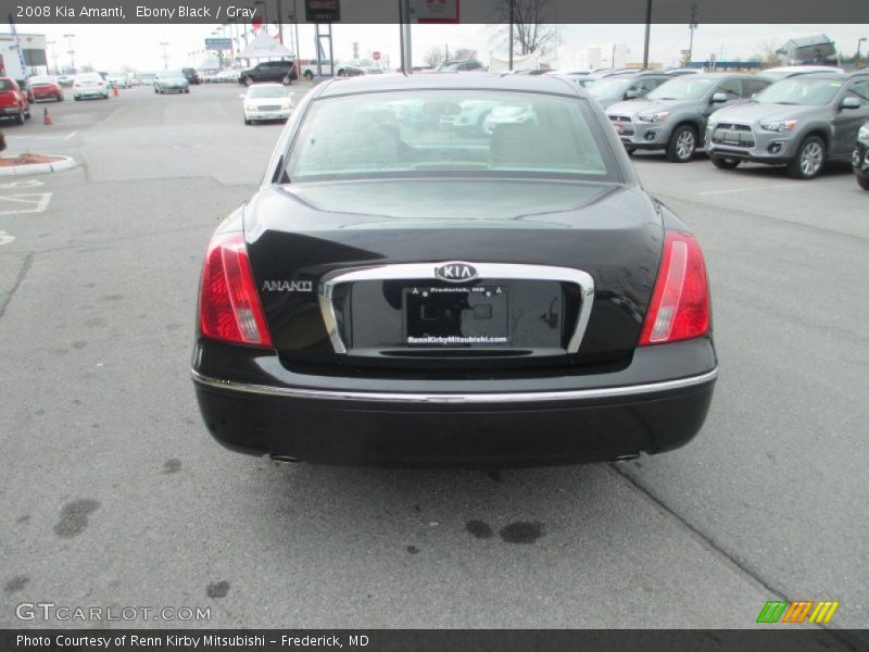Ebony Black / Gray 2008 Kia Amanti