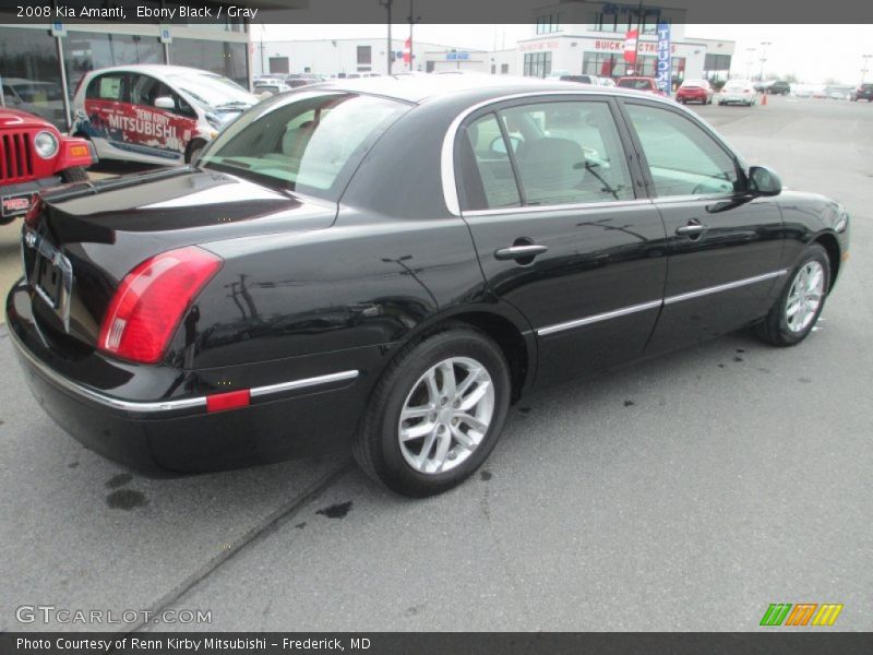 Ebony Black / Gray 2008 Kia Amanti