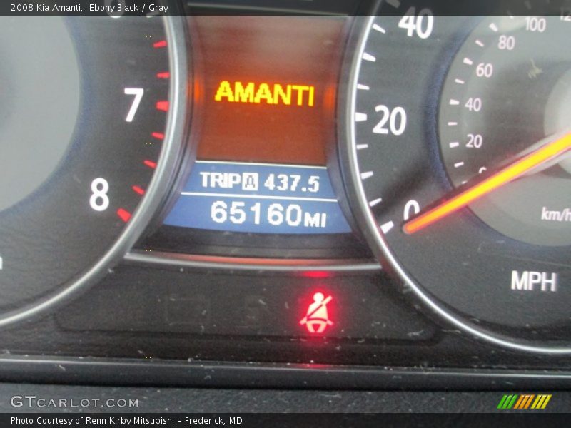 Ebony Black / Gray 2008 Kia Amanti