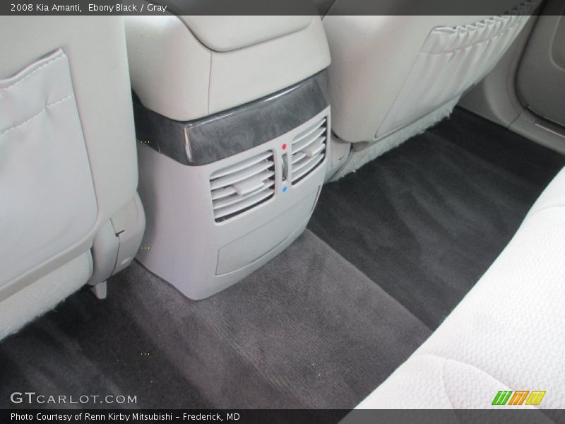 Ebony Black / Gray 2008 Kia Amanti