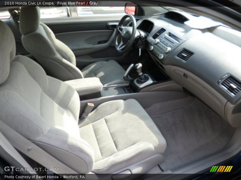  2010 Civic LX Coupe Gray Interior