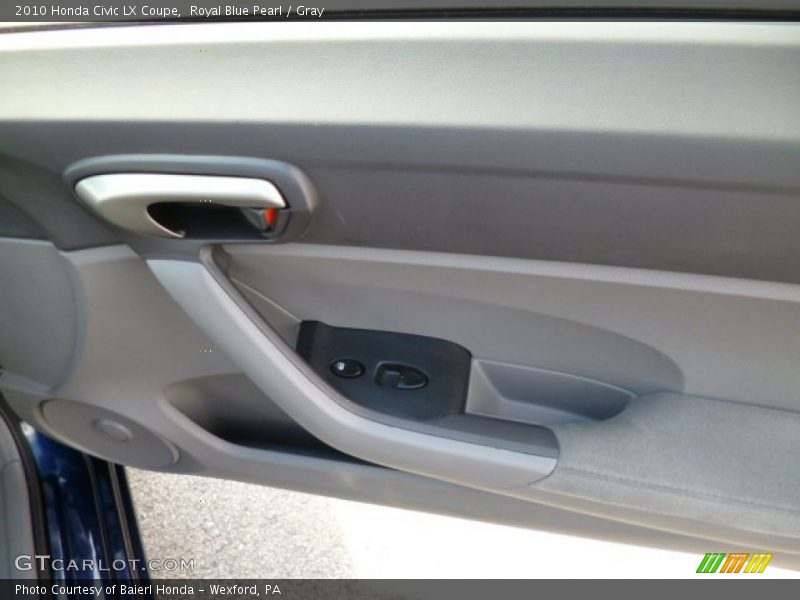 Royal Blue Pearl / Gray 2010 Honda Civic LX Coupe