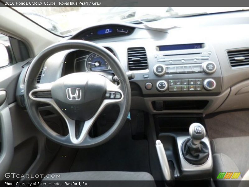 Dashboard of 2010 Civic LX Coupe