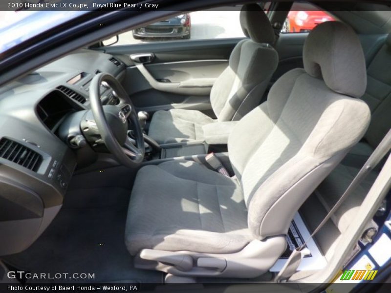  2010 Civic LX Coupe Gray Interior