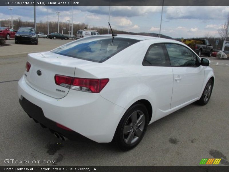 Clear White / Black 2012 Kia Forte Koup EX