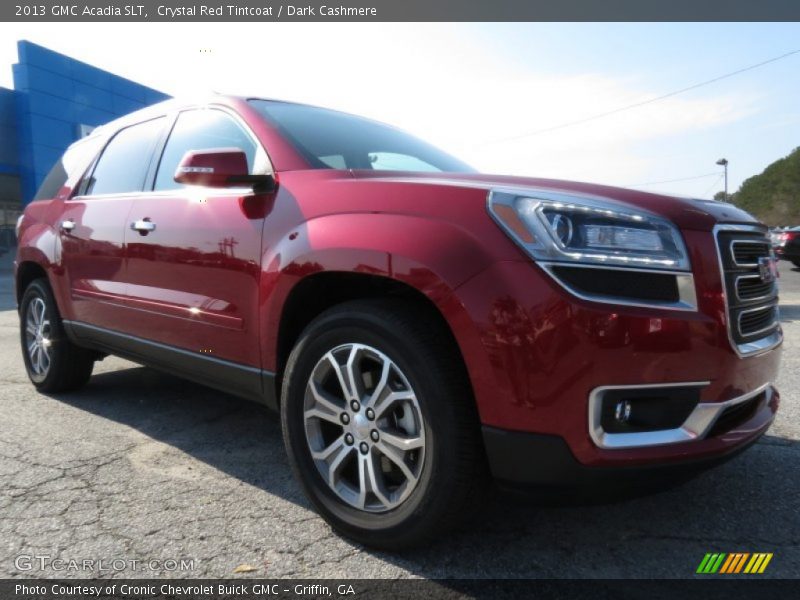 Crystal Red Tintcoat / Dark Cashmere 2013 GMC Acadia SLT