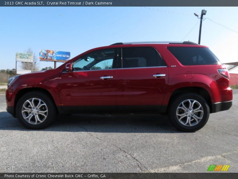 Crystal Red Tintcoat / Dark Cashmere 2013 GMC Acadia SLT