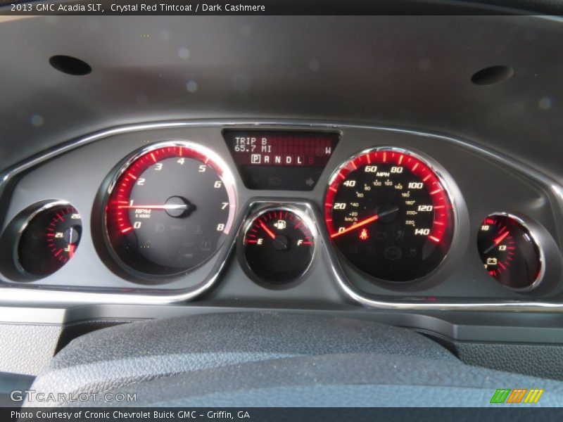 Crystal Red Tintcoat / Dark Cashmere 2013 GMC Acadia SLT