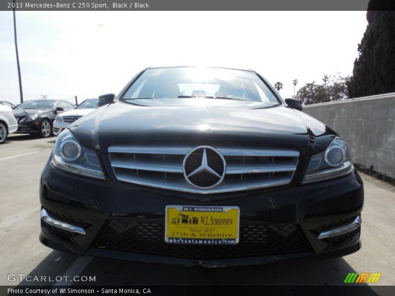 Black / Black 2013 Mercedes-Benz C 250 Sport