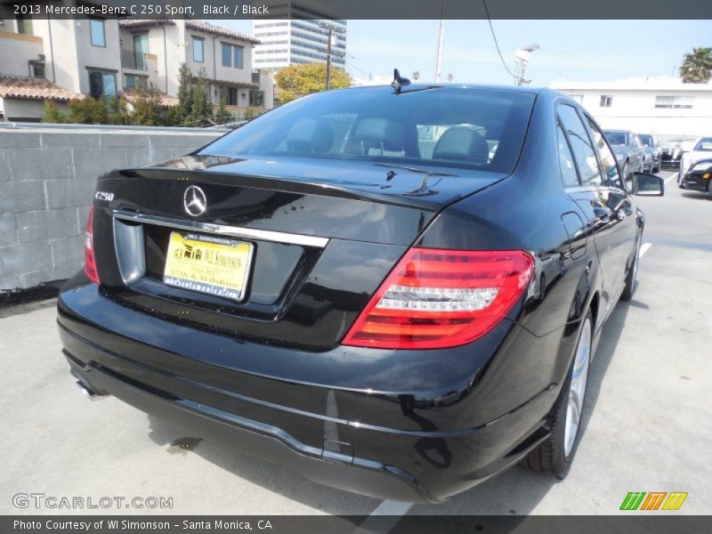 Black / Black 2013 Mercedes-Benz C 250 Sport