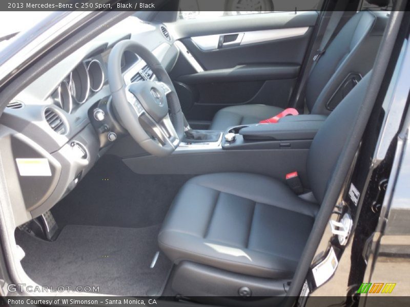 Black / Black 2013 Mercedes-Benz C 250 Sport