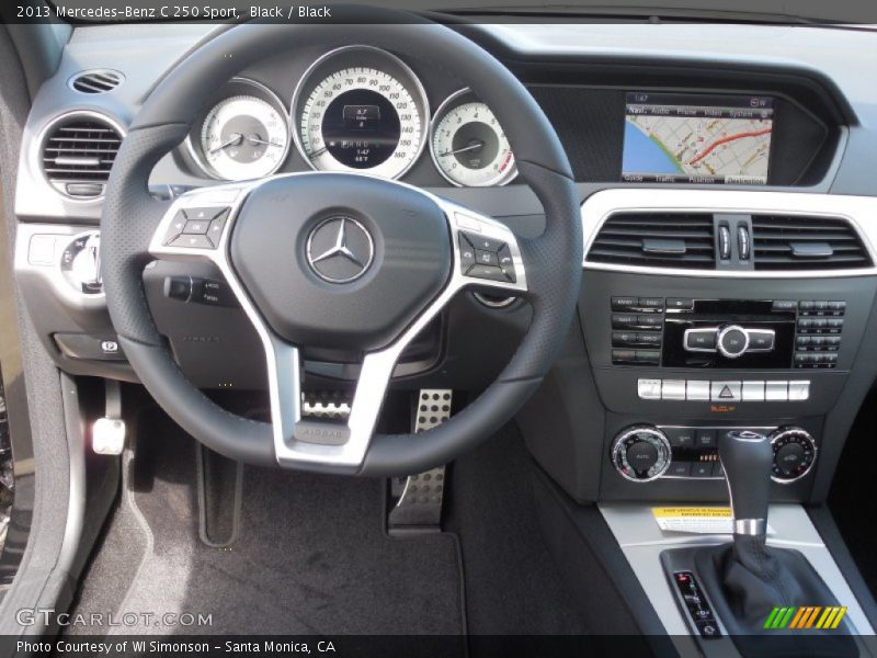 Black / Black 2013 Mercedes-Benz C 250 Sport