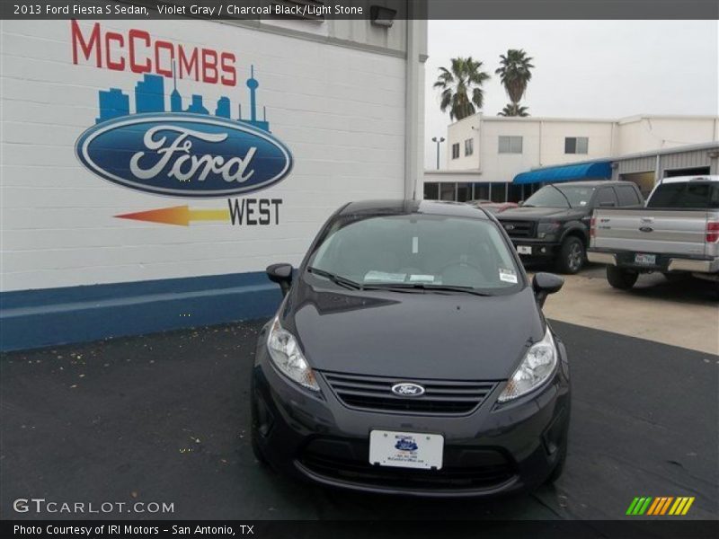 Violet Gray / Charcoal Black/Light Stone 2013 Ford Fiesta S Sedan