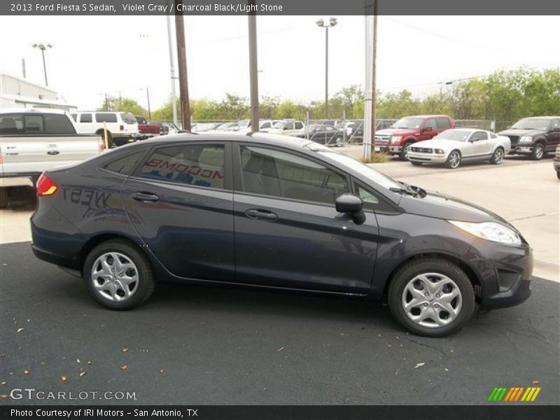 Violet Gray / Charcoal Black/Light Stone 2013 Ford Fiesta S Sedan