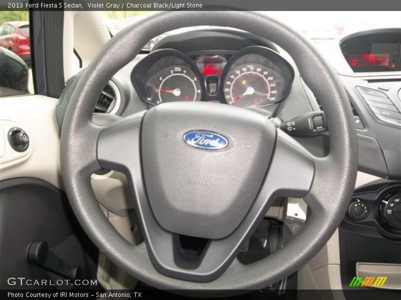 Violet Gray / Charcoal Black/Light Stone 2013 Ford Fiesta S Sedan