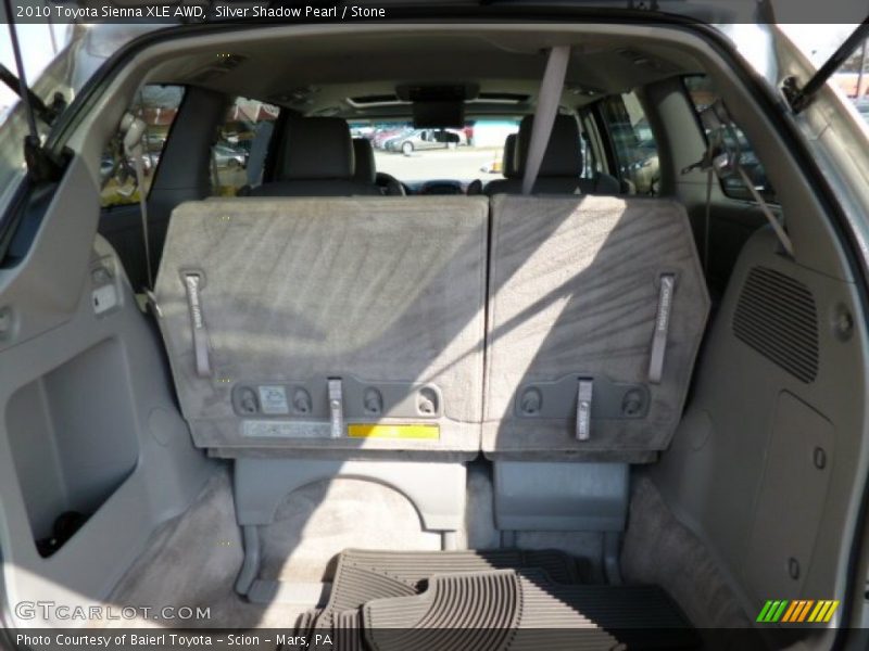 Silver Shadow Pearl / Stone 2010 Toyota Sienna XLE AWD