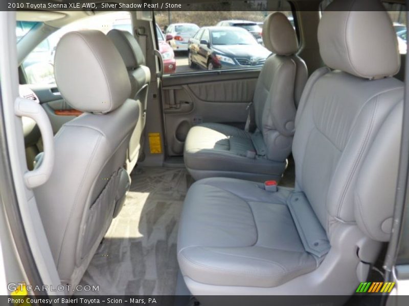 Silver Shadow Pearl / Stone 2010 Toyota Sienna XLE AWD