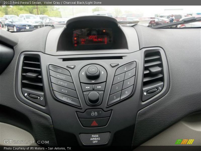 Violet Gray / Charcoal Black/Light Stone 2013 Ford Fiesta S Sedan