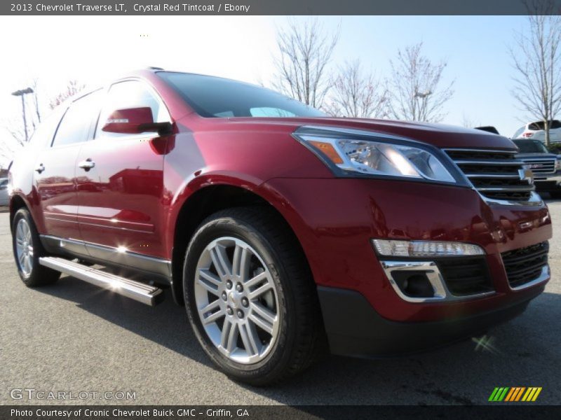 Crystal Red Tintcoat / Ebony 2013 Chevrolet Traverse LT