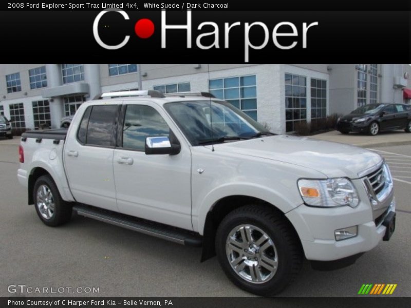 White Suede / Dark Charcoal 2008 Ford Explorer Sport Trac Limited 4x4
