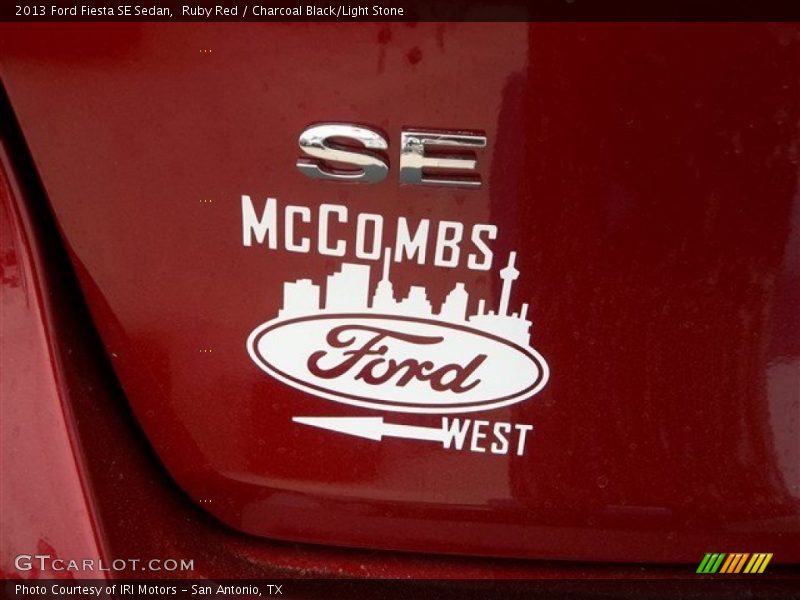 Ruby Red / Charcoal Black/Light Stone 2013 Ford Fiesta SE Sedan