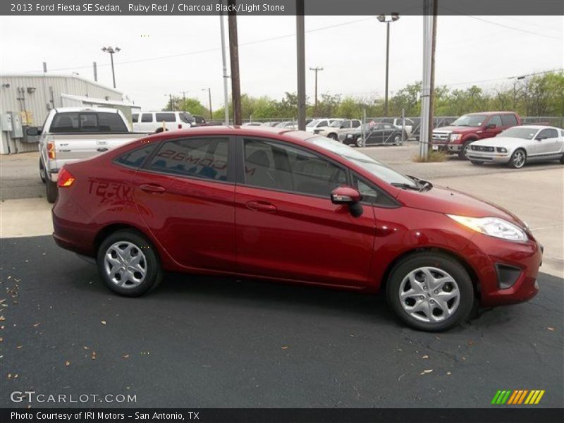 Ruby Red / Charcoal Black/Light Stone 2013 Ford Fiesta SE Sedan