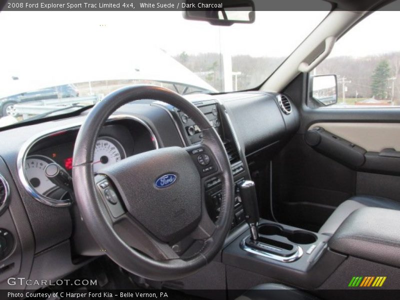 White Suede / Dark Charcoal 2008 Ford Explorer Sport Trac Limited 4x4