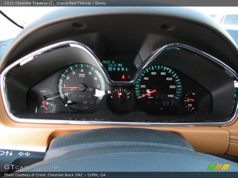 Crystal Red Tintcoat / Ebony 2013 Chevrolet Traverse LT