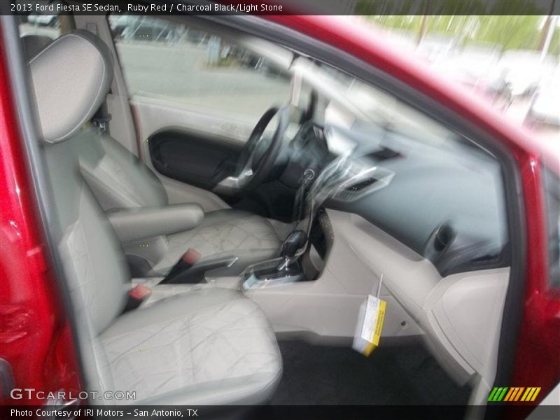Ruby Red / Charcoal Black/Light Stone 2013 Ford Fiesta SE Sedan