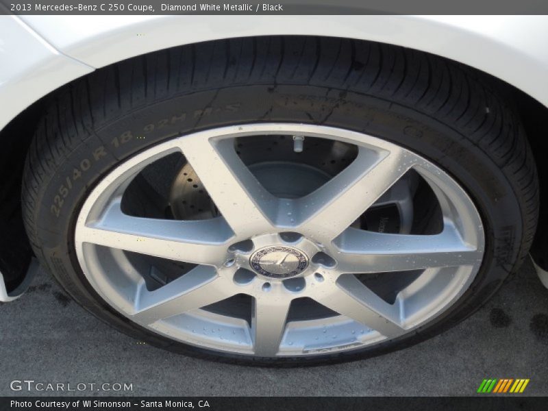 Diamond White Metallic / Black 2013 Mercedes-Benz C 250 Coupe