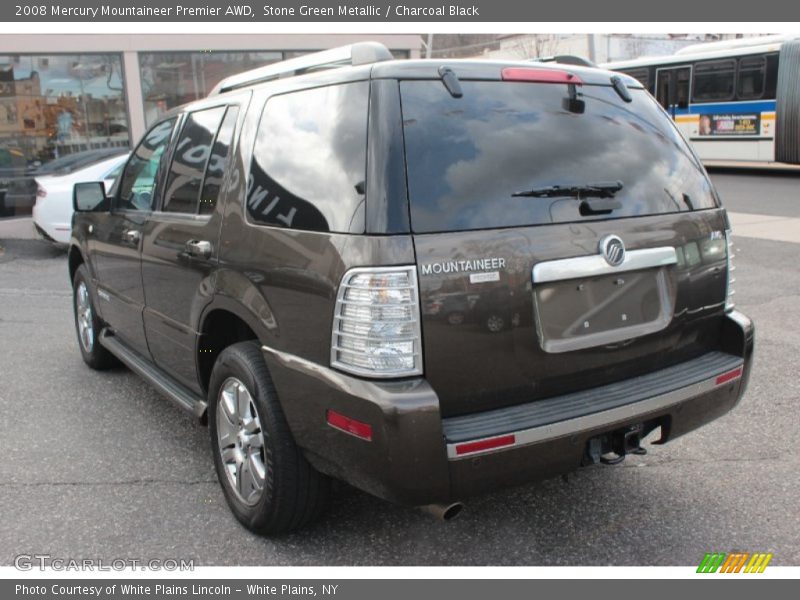 Stone Green Metallic / Charcoal Black 2008 Mercury Mountaineer Premier AWD