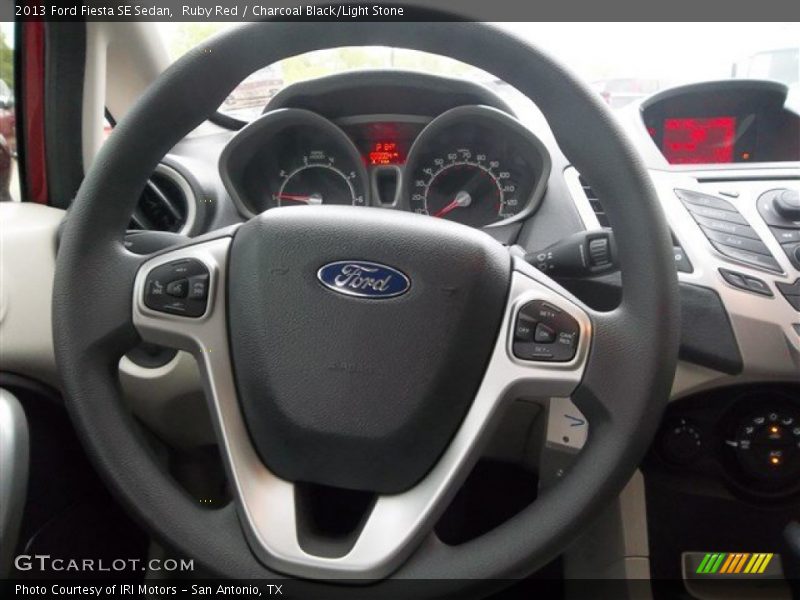 Ruby Red / Charcoal Black/Light Stone 2013 Ford Fiesta SE Sedan