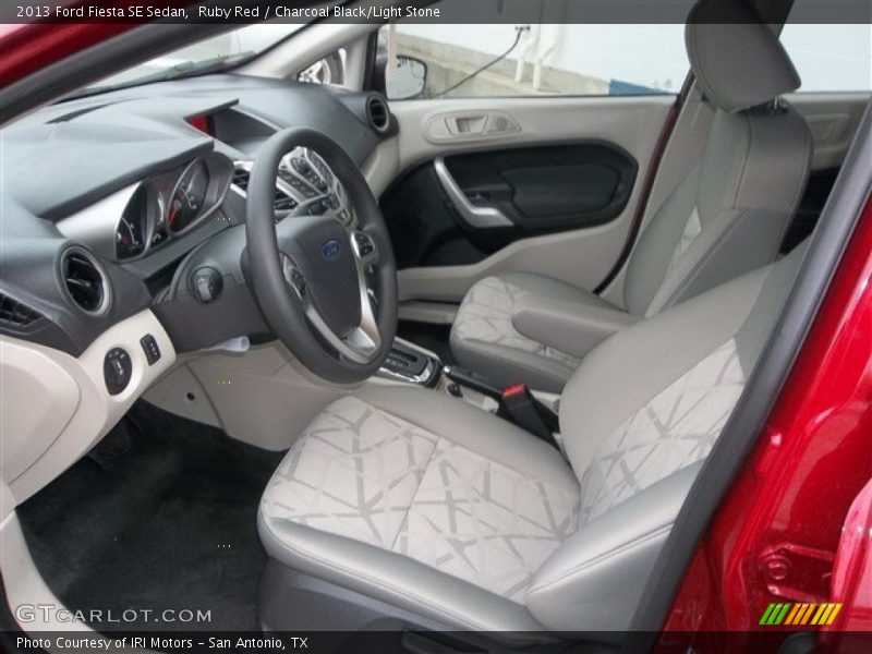Ruby Red / Charcoal Black/Light Stone 2013 Ford Fiesta SE Sedan