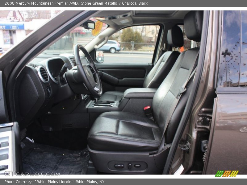 Stone Green Metallic / Charcoal Black 2008 Mercury Mountaineer Premier AWD
