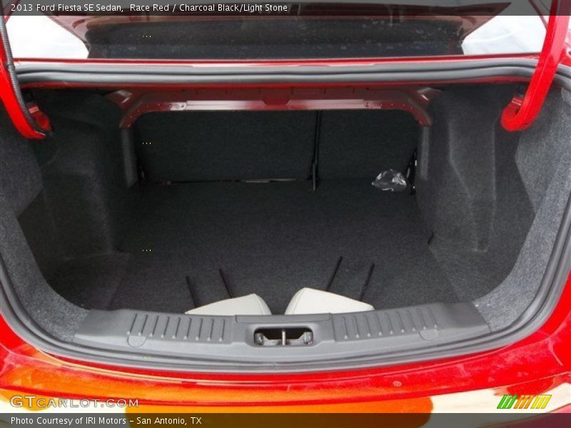 Race Red / Charcoal Black/Light Stone 2013 Ford Fiesta SE Sedan