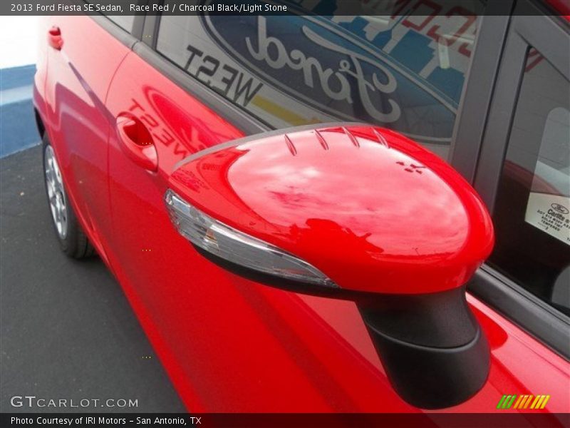 Race Red / Charcoal Black/Light Stone 2013 Ford Fiesta SE Sedan