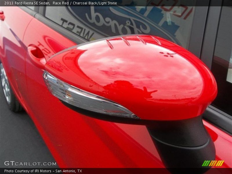Race Red / Charcoal Black/Light Stone 2013 Ford Fiesta SE Sedan
