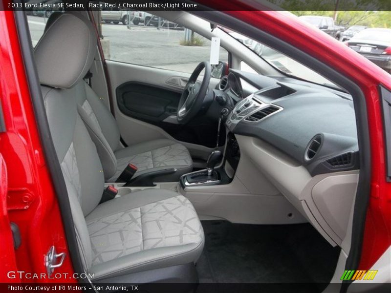 Race Red / Charcoal Black/Light Stone 2013 Ford Fiesta SE Sedan