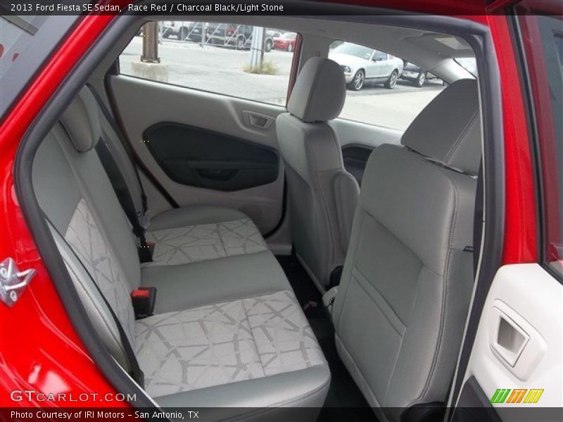 Race Red / Charcoal Black/Light Stone 2013 Ford Fiesta SE Sedan