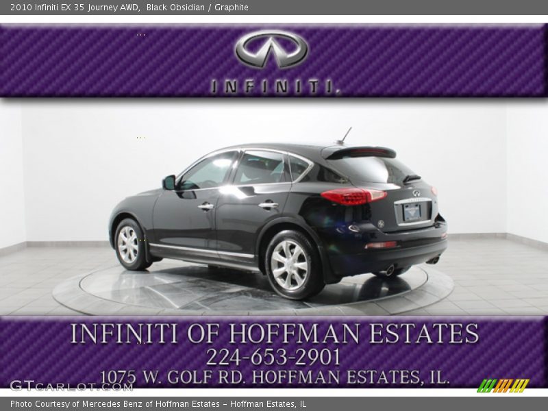 Black Obsidian / Graphite 2010 Infiniti EX 35 Journey AWD