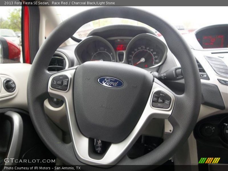 Race Red / Charcoal Black/Light Stone 2013 Ford Fiesta SE Sedan