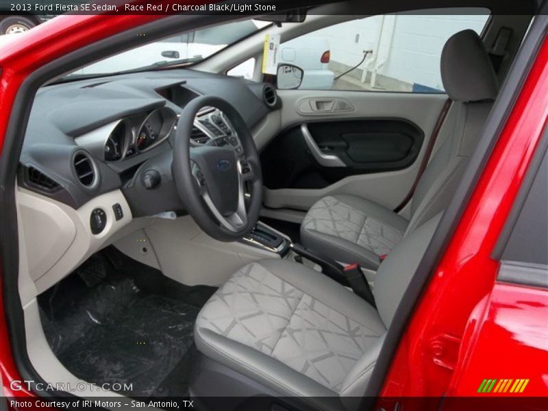 Race Red / Charcoal Black/Light Stone 2013 Ford Fiesta SE Sedan