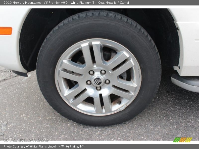 White Platinum Tri-Coat Metallic / Camel 2010 Mercury Mountaineer V6 Premier AWD