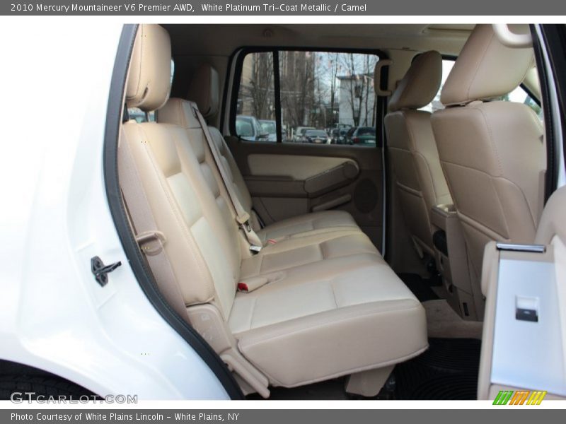 White Platinum Tri-Coat Metallic / Camel 2010 Mercury Mountaineer V6 Premier AWD