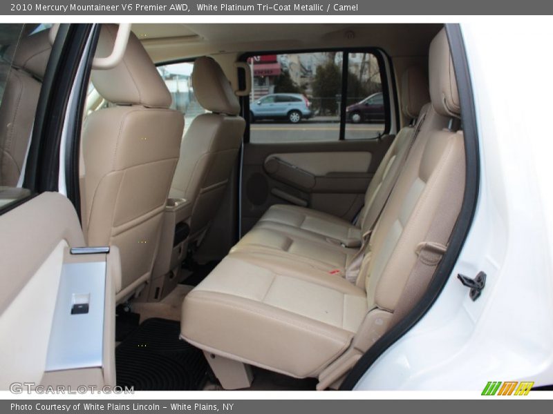 White Platinum Tri-Coat Metallic / Camel 2010 Mercury Mountaineer V6 Premier AWD