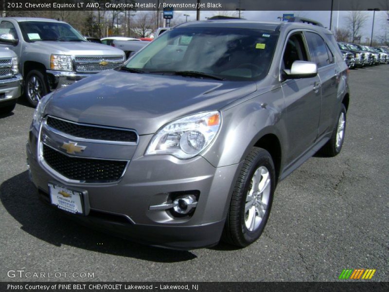 Graystone Metallic / Brownstone/Jet Black 2012 Chevrolet Equinox LT AWD