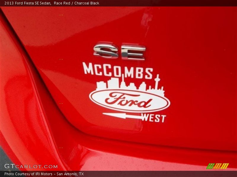 Race Red / Charcoal Black 2013 Ford Fiesta SE Sedan